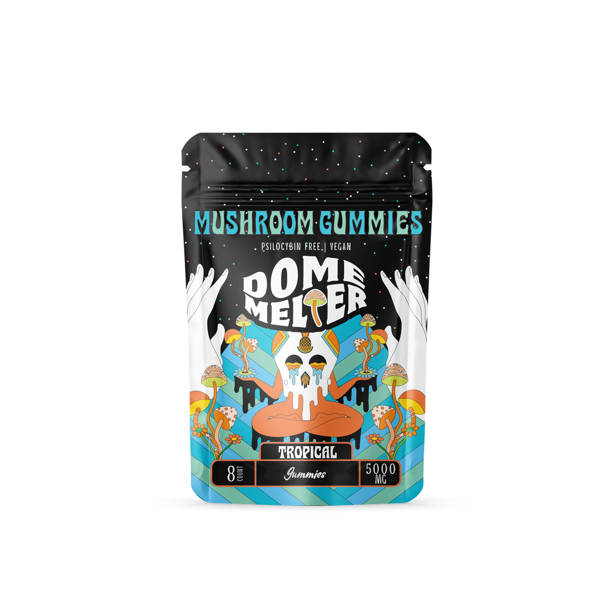 Dome Melter Mushroom Gummies — functional mushroom gummy pouch
