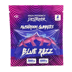 Destroyer Mushroom Gummies Blue Razz 2-count pouch