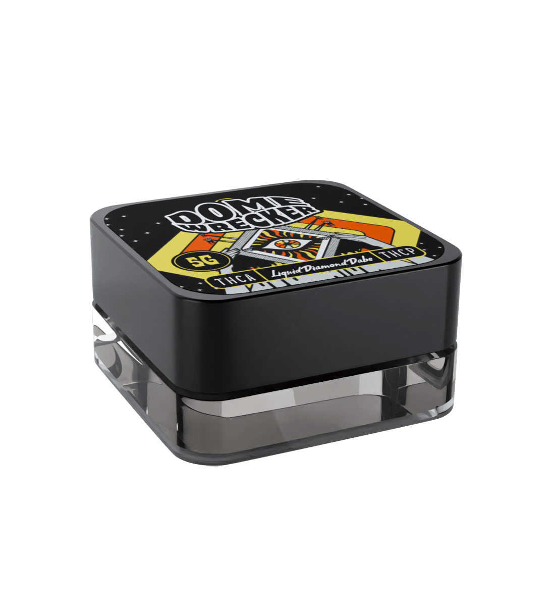 Domewrecker THCA + THCP Concentrate Dabs — Amnesia Haze, 5G liquid diamond puck