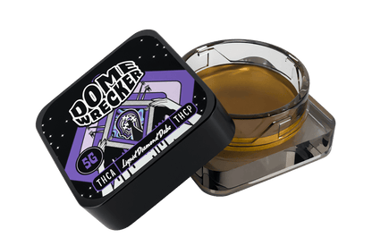 Domewrecker THCA + THCP Concentrate Dabs — Amnesia Haze, 5G liquid diamond puck