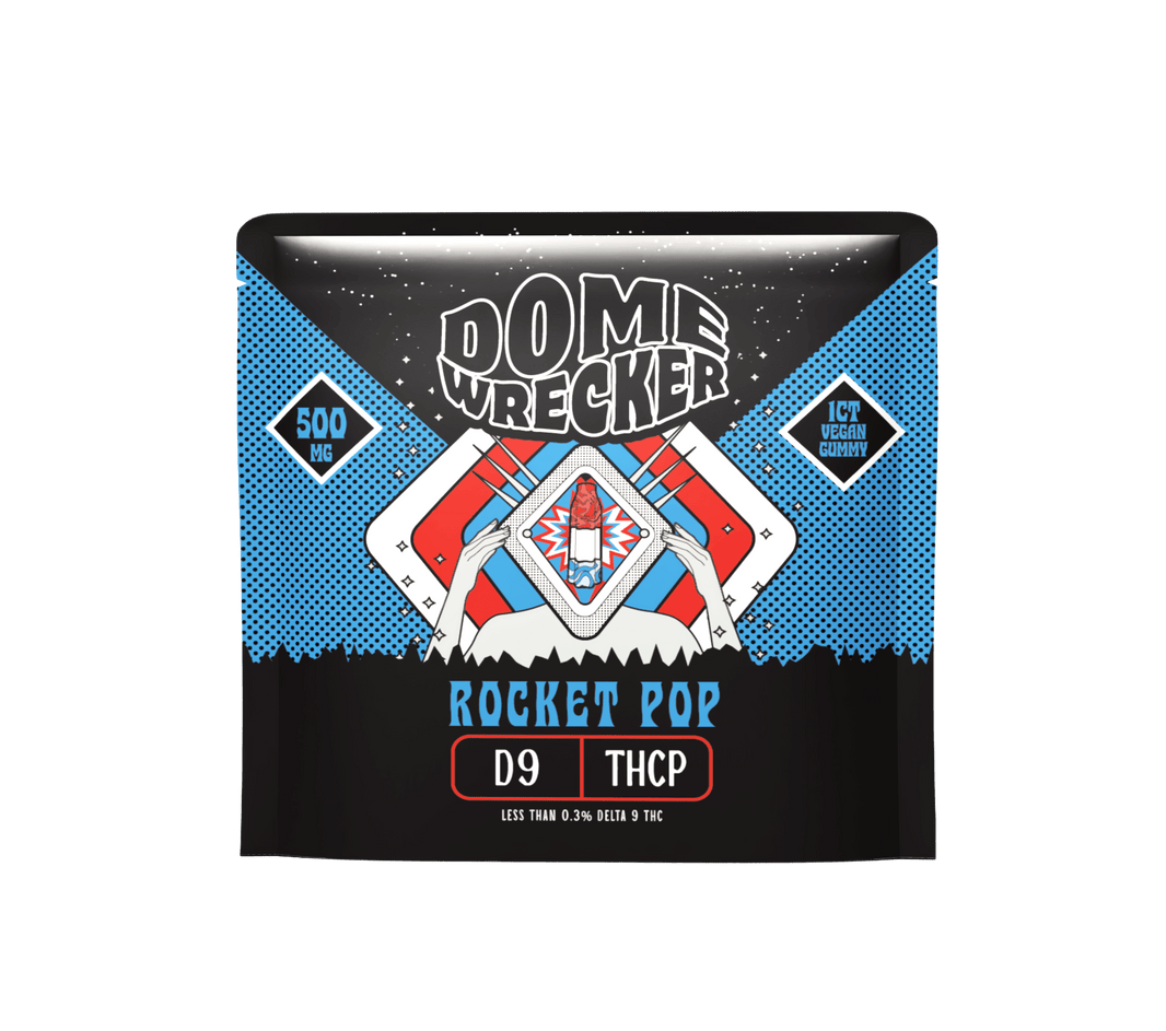 Domewrecker D9 + THCP Gummy — Cherry Limeade, single gummy pack
