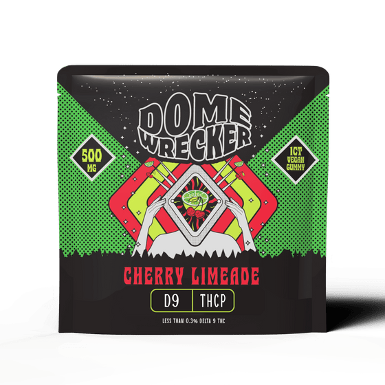 Domewrecker D9 + THCP Gummy — Cherry Limeade, single gummy pack