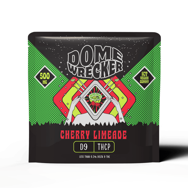 Domewrecker D9 + THCP Gummy — Cherry Limeade, single gummy pack