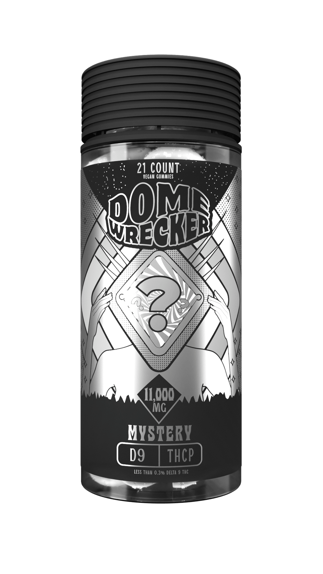 Domewrecker D9 + THCP Gummies — Cherry Limeade, 21-count pouch