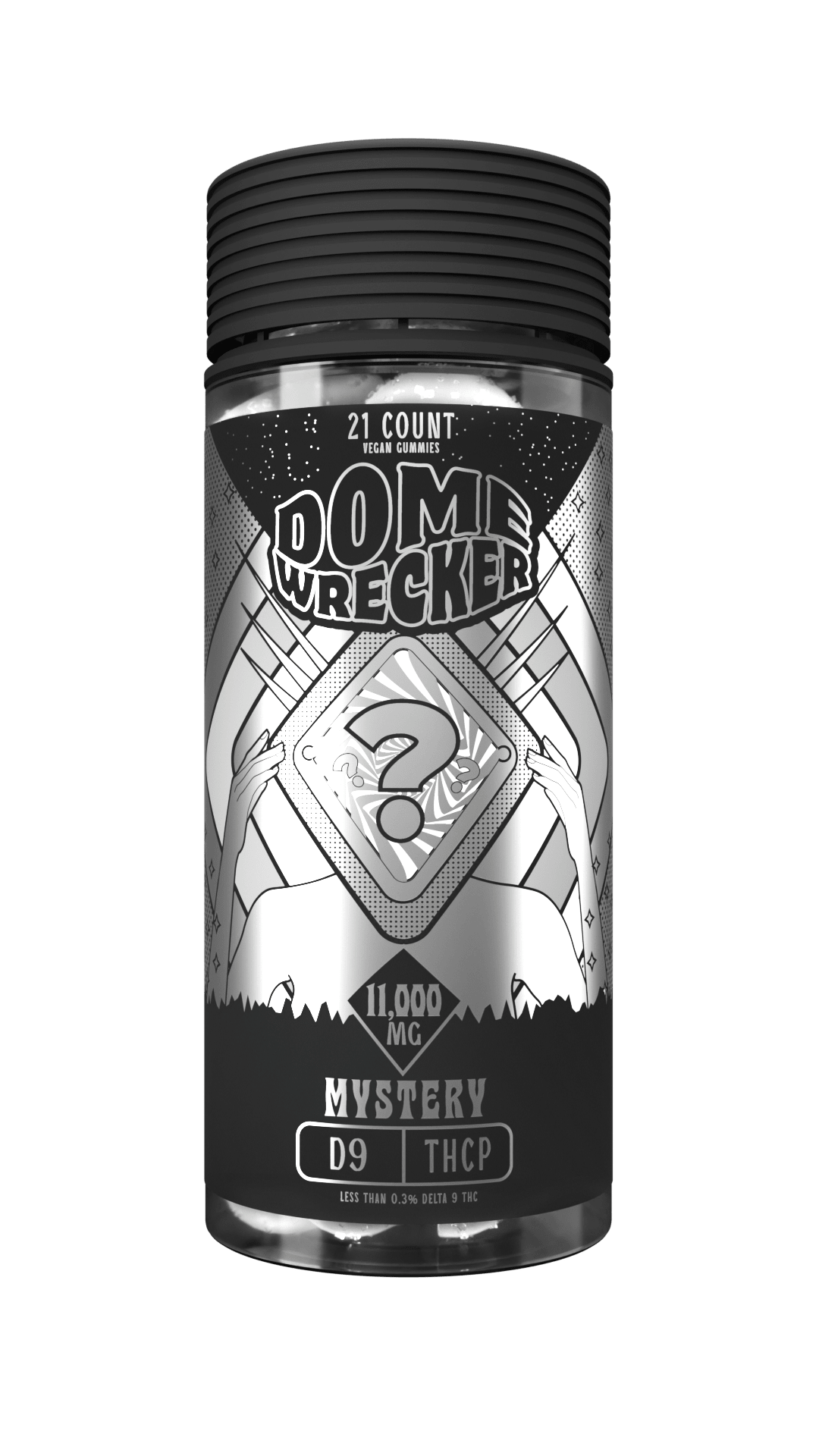 Domewrecker D9 + THCP Gummies — Cherry Limeade, 21-count pouch