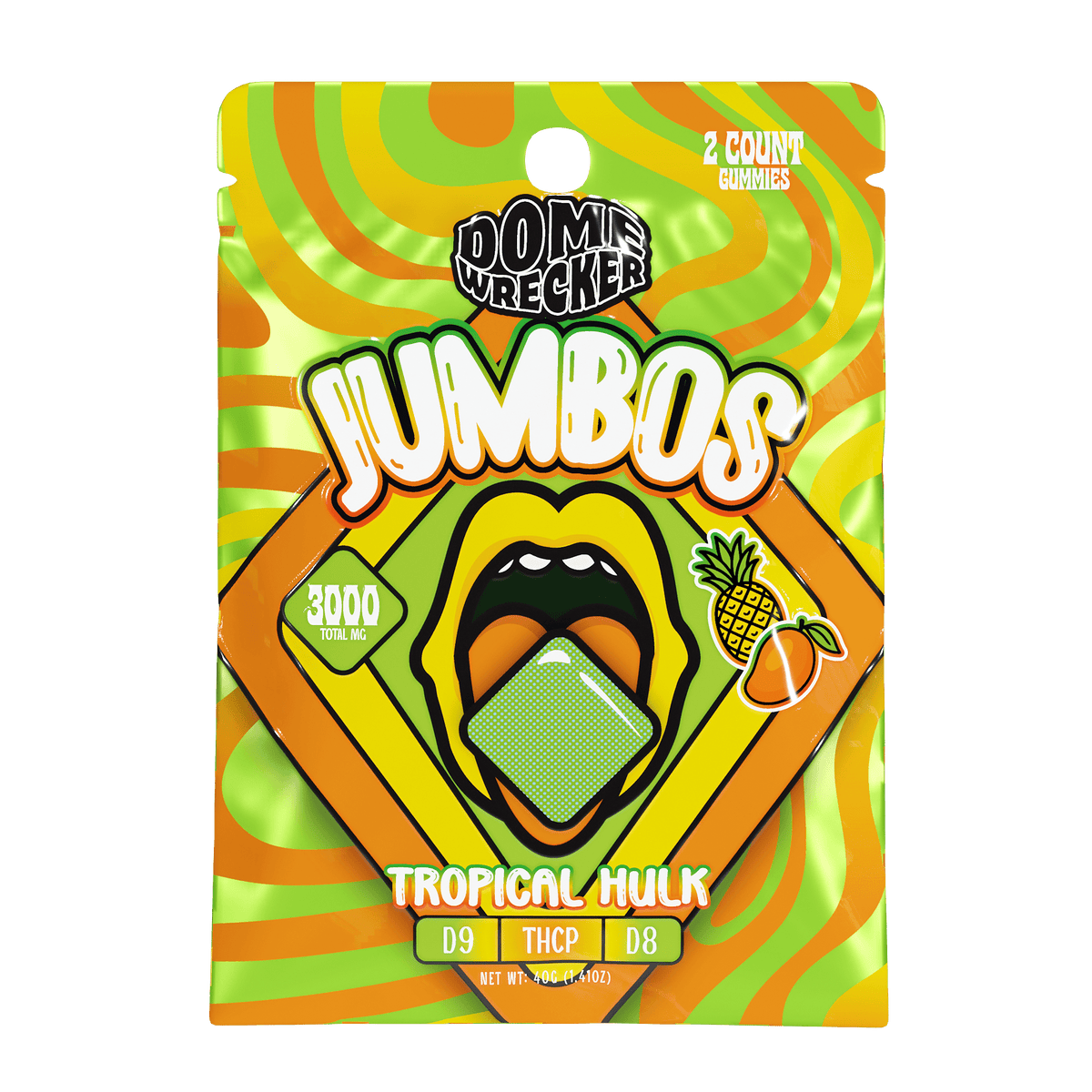 Domewrecker Jumbo Gummies — Colossal Watermelon, 2-count pouch