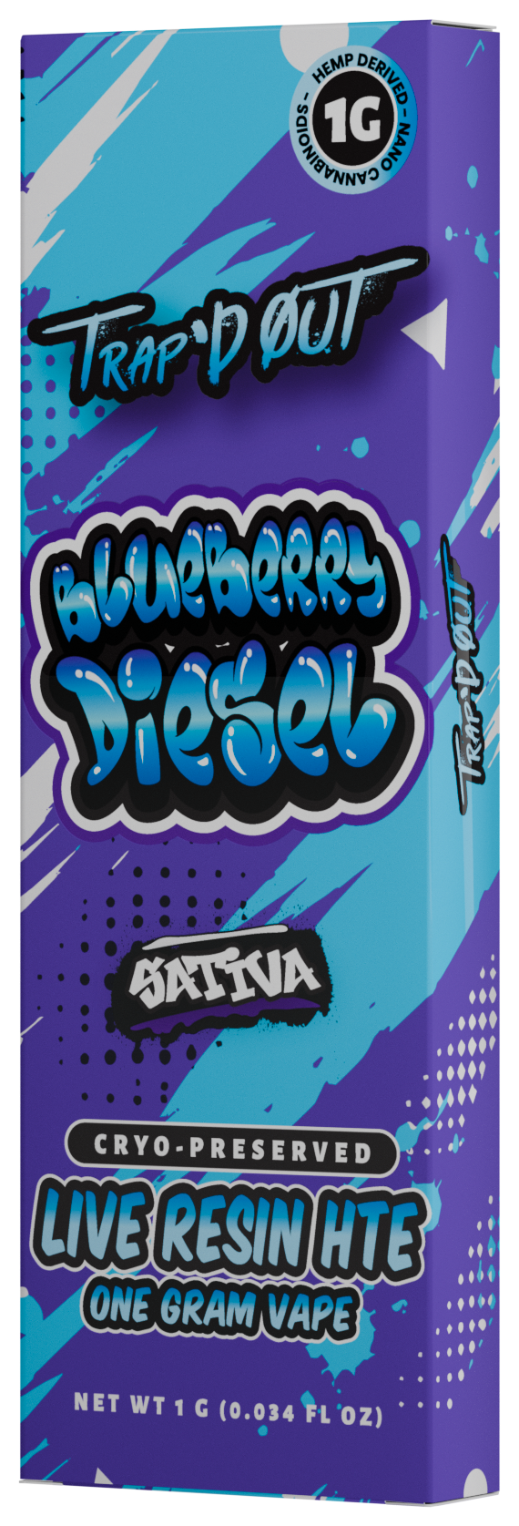Trap’d Out CBDP and Kanna 1g vape package