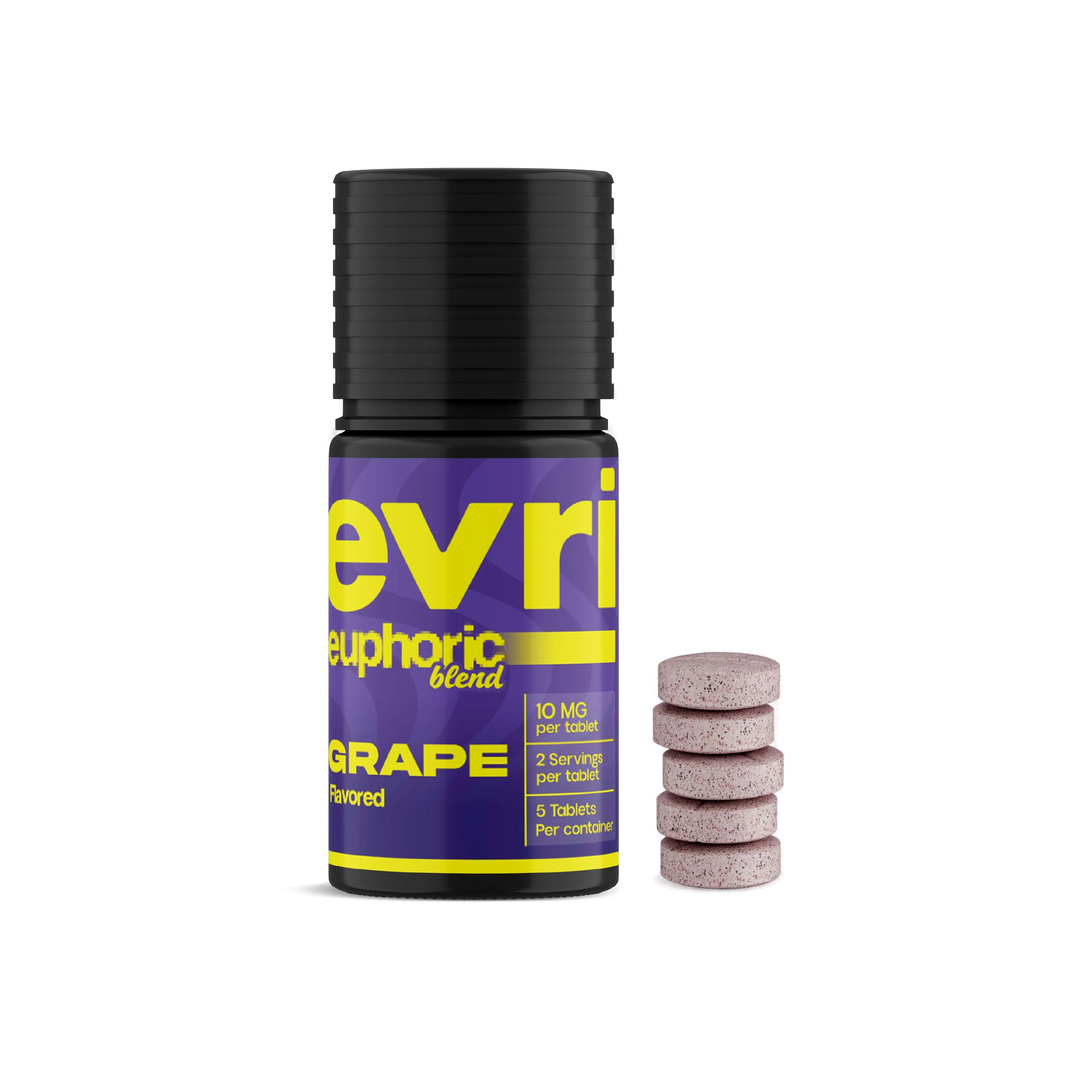 Evri Blend Tablets — Euphoric Grape, 5-count jar