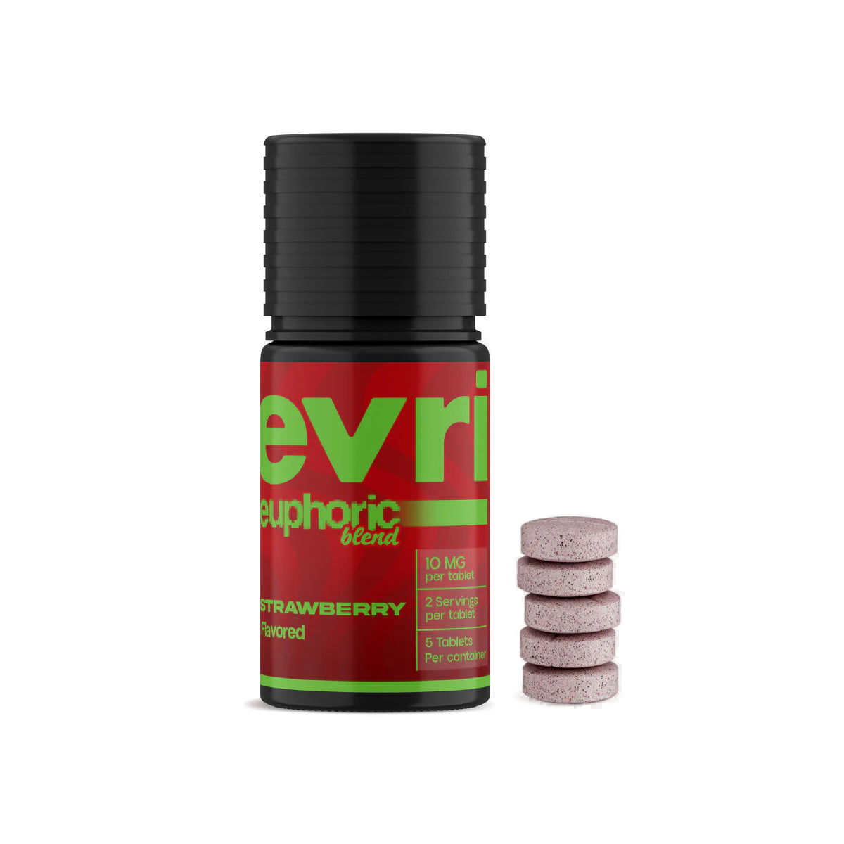 Evri Blend Tablets — Euphoric Strawberry, 5-count jar