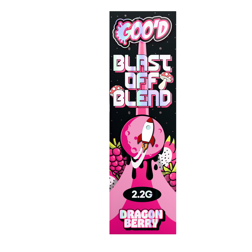 GOO’D Blast Off 2.2g mushroom vape package