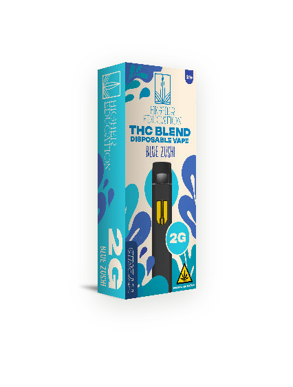 Higher Education THC Blend 2G Echo Disposable Vape — Blue Zushi