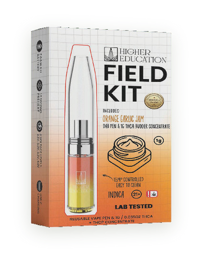 Higher Education 1G THCA Budder Field Kit — Orange Garlic Jam