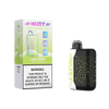 Lemon-flavored Hazey 25K Cloud-6 disposable vape by Elevated Haze, featuring a sleek design and vibrant lemon-heads graphics.