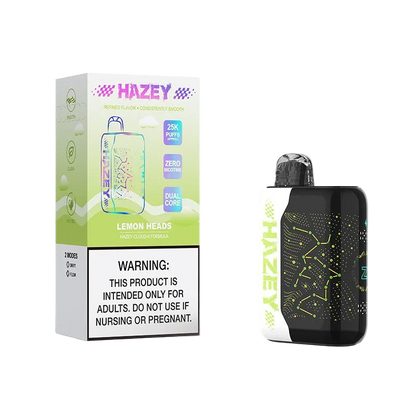 Hazey Cloud-6 25K disposable vape — lemon heads packaging