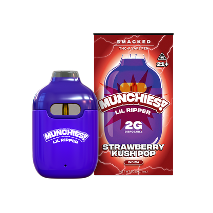MUNCHIES Lil Ripper 2g THCP Smacker Sauce disposable — Strawberry Kush Pop