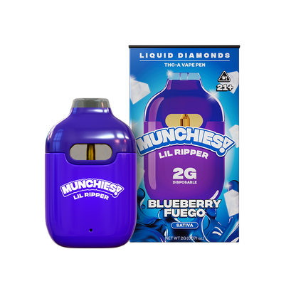 MUNCHIES Lil Ripper 2g THCA liquid diamonds disposable — Blueberry Fuego