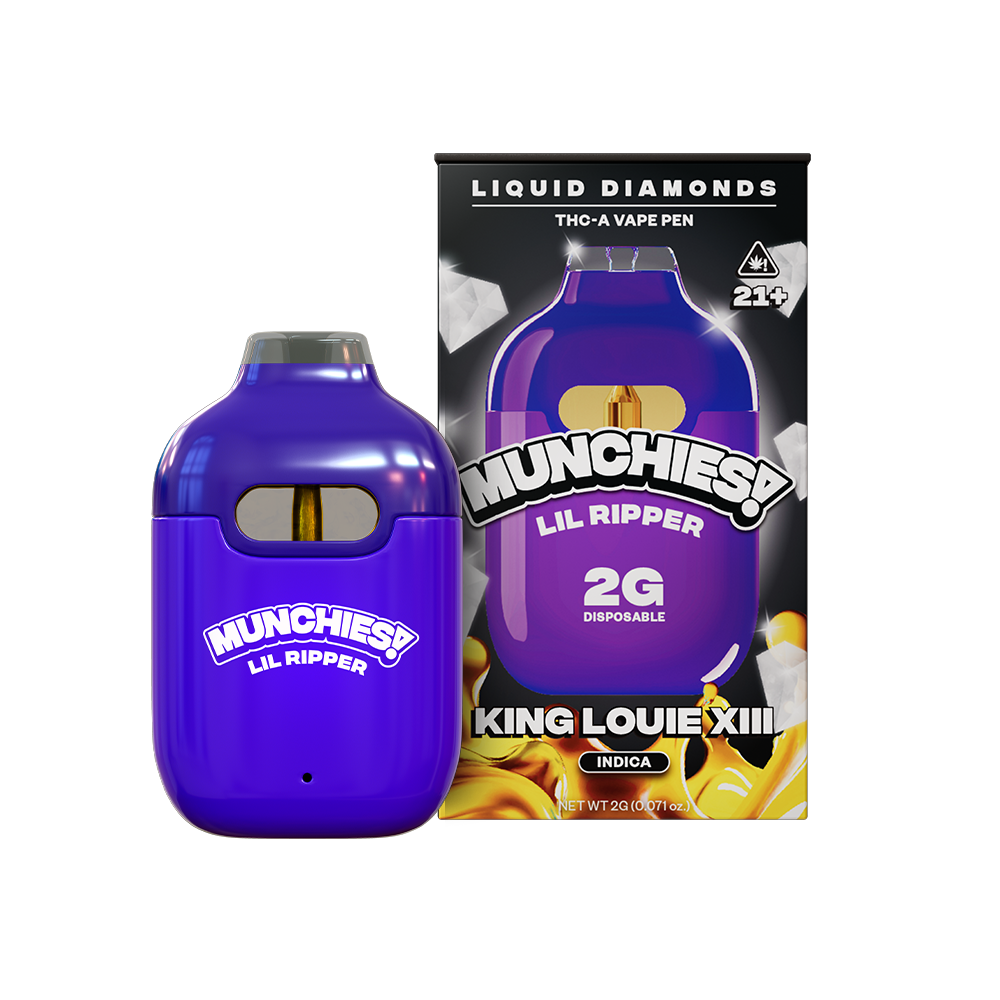 MUNCHIES Lil Ripper 2g THCA liquid diamonds disposable — King Louie XIII
