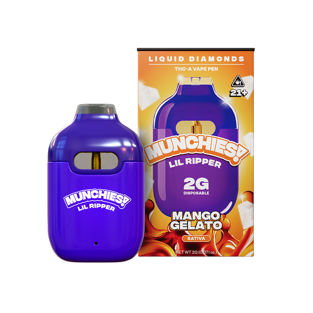 MUNCHIES Lil Ripper 2g THCA liquid diamonds disposable — Mango Gelato