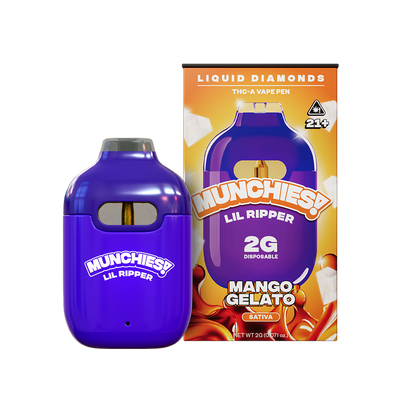 MUNCHIES Lil Ripper 2g THCA liquid diamonds disposable — Mango Gelato