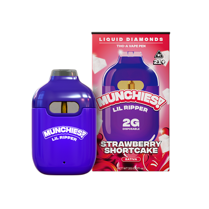 MUNCHIES Lil Ripper 2g THCA liquid diamonds disposable — Strawberry Shortcake