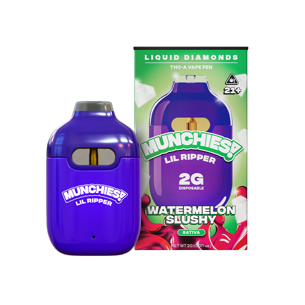 MUNCHIES Lil Ripper 2g THCA liquid diamonds disposable — Watermelon Slushy