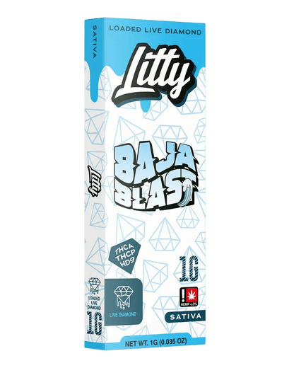Litty Loaded Live Diamond 1G Disposable Vape — White Gummy