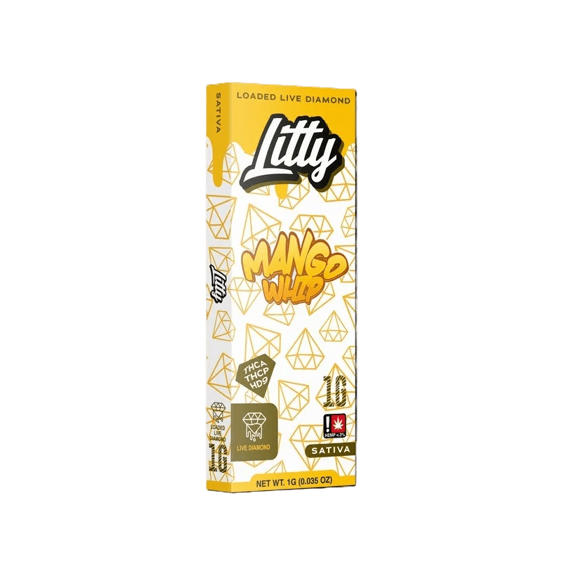 Litty Loaded Live Diamond 1G Disposable Vape — White Gummy