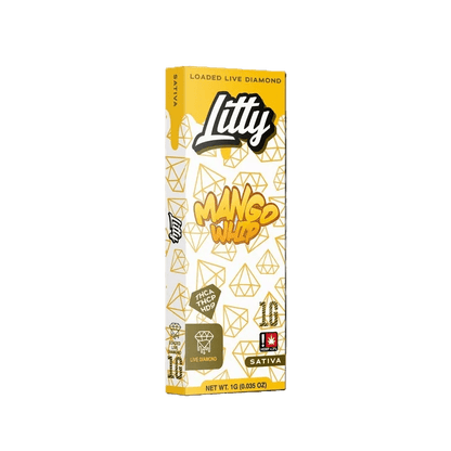 Litty Loaded Live Diamond 1G Disposable Vape — White Gummy