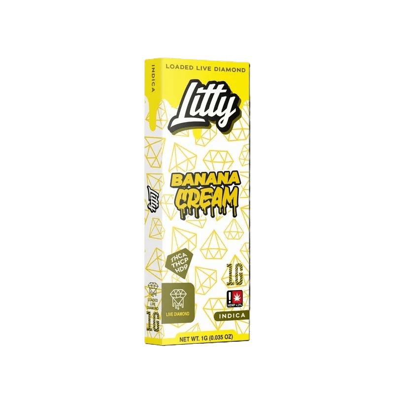 Litty Loaded Live Diamond 1G Disposable Vape — White Gummy