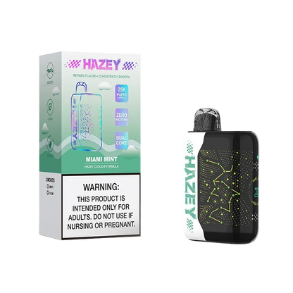 Hazey Cloud-6 25K disposable vape — miami mint packaging