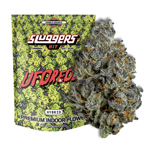 Sluggers UFOreoz 3.5g flower package