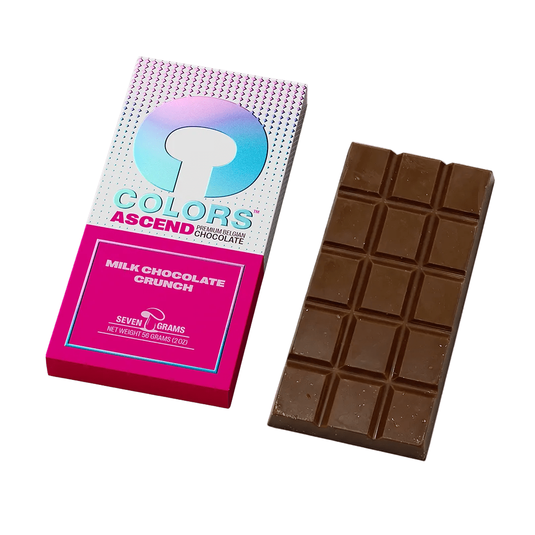 COLORS ASCEND Mushroom Chocolate Bar — Dark Chocolate Peanut Butter
