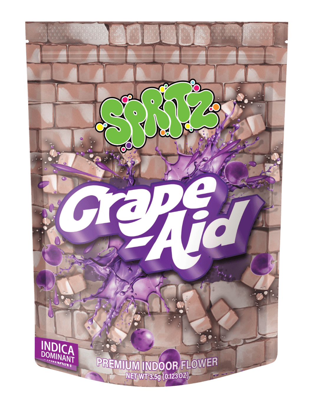 Spritz Grape-Aid 3.5g flower package