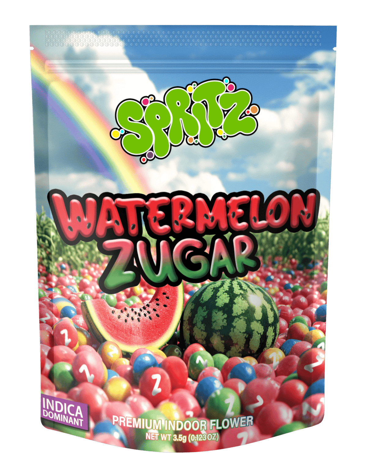 Spritz Watermelon Zugar 3.5g flower package