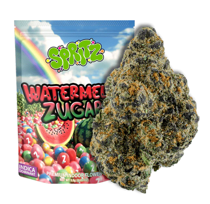 Spritz Exotic Indoor THCA Flower — Zereal Milk indica, 3.5G jar