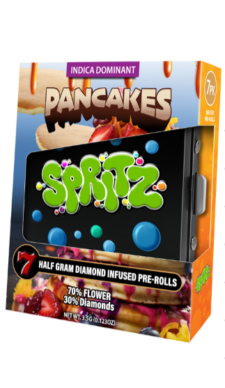 Spritz Pancakes 7-pack pre-roll package