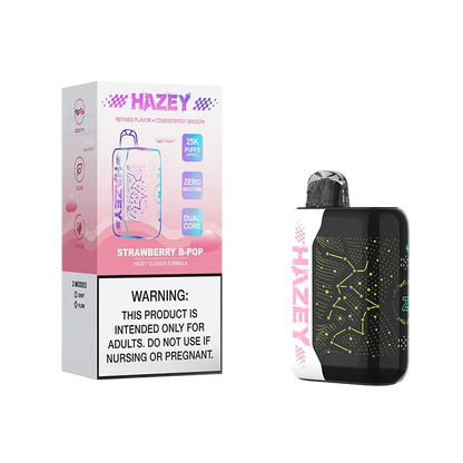 Hazey Cloud-6 25K disposable vape — strawberry b pop packaging