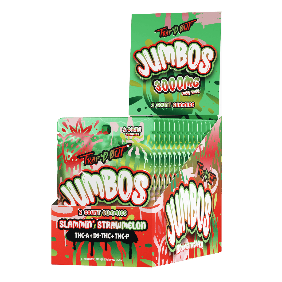 HiXotic Trap’d Out Jumbo Gummies 2-count packaging