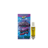 Trap'd Out Jeffrey 2G Cartridge featuring Cherry Bomb Hybrid strain, visible in sleek packaging with colorful branding.