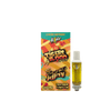 Trap'd Out Jeffrey 2G Cartridge featuring Cherry Bomb Hybrid strain, with detailed design and branding visible on the cartridge.