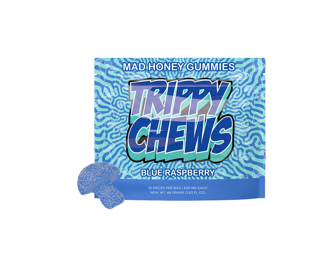 Trippy Chews Mad Honey Gummies — Blue Raspberry