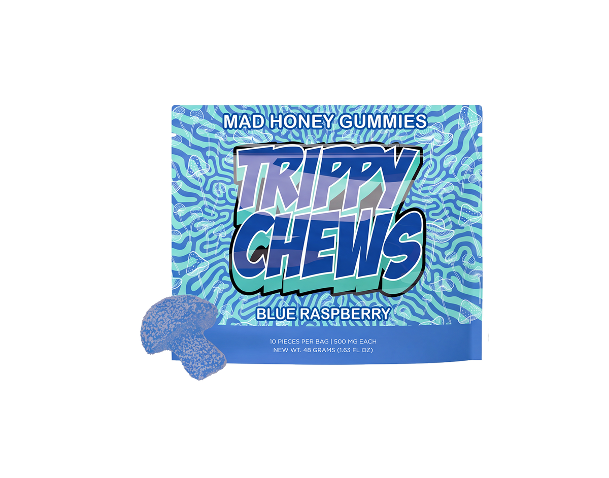 Trippy Chews Mad Honey Gummies — Blue Raspberry