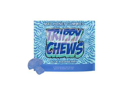 Trippy Chews Mad Honey Gummies — Blue Raspberry