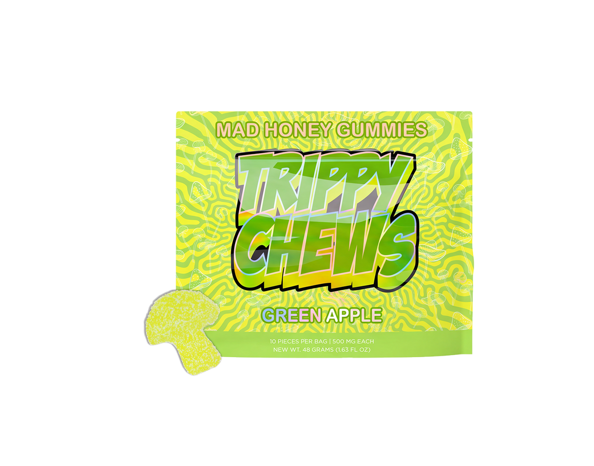Trippy Chews Mad Honey Gummies — Green Apple