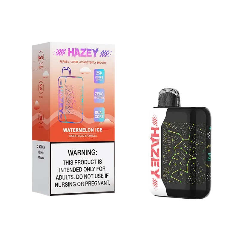 Hazey Cloud-6 25K disposable vape — watermelon ice packaging